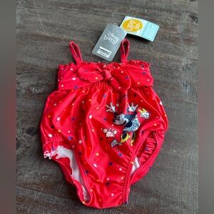 NWT Disney Baby Minnie Mouse one piece swimsuit